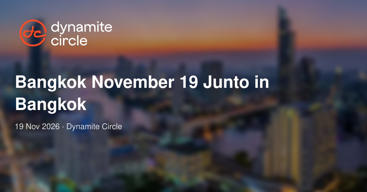 Bangkok November 19 Junto